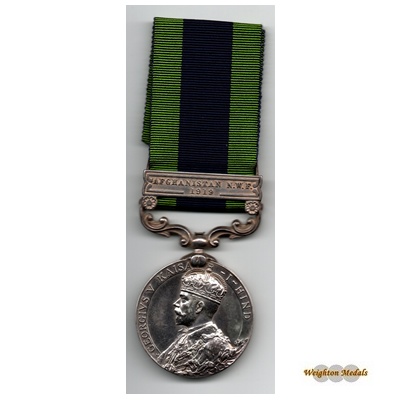 I.G.S.M. Afghanistan N.W.F. 1919 - Pte. A Holmes I.G.S.M. Afghanistan N.W.F. 1919 - Pte. A Holmes